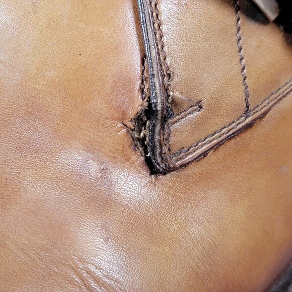 Magnanni Monk Strap Shoes Mens Size 8.5 M Chestnut Brown Leather Cap Toe Dress - Picture 4 of 9